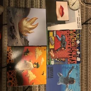 Record player and 5 records